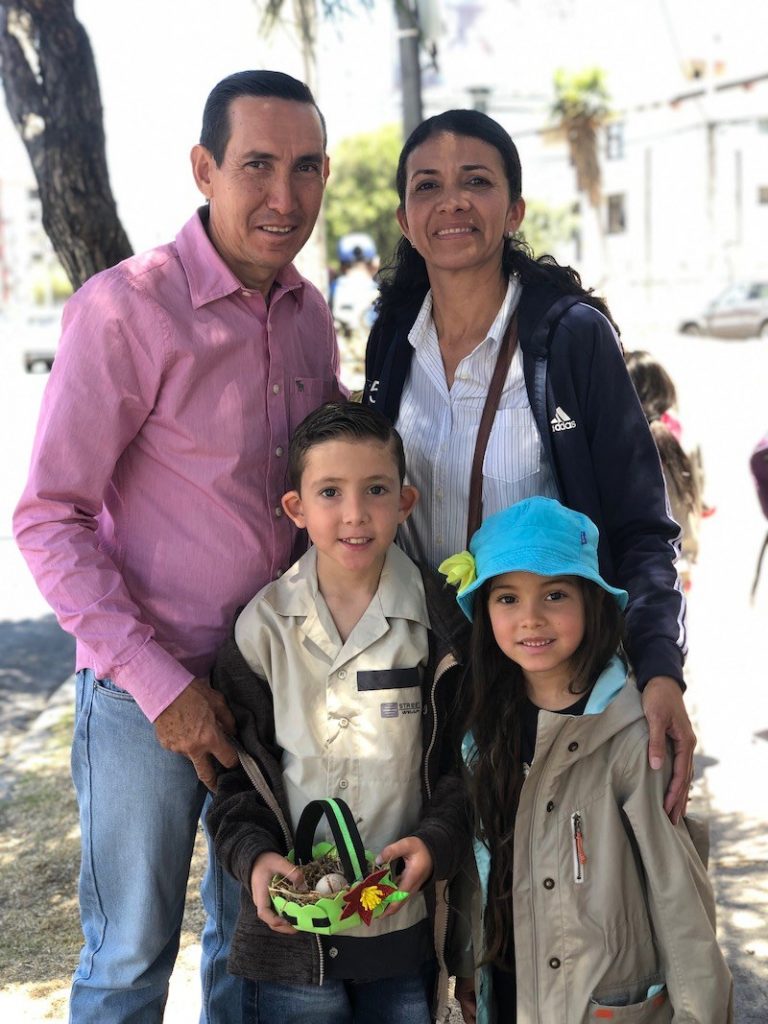 Zaldarriaga Family showing the first egg